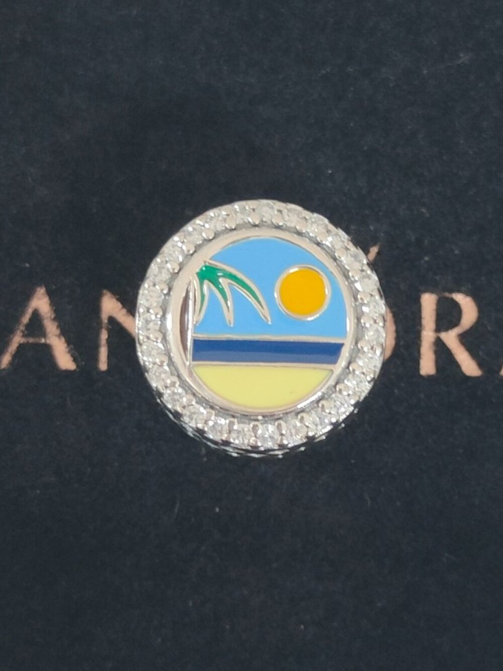 Pandora Punta Cana Beach Exclusive Charm Bead S925 Silver with box